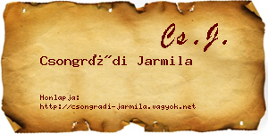 Csongrádi Jarmila névjegykártya